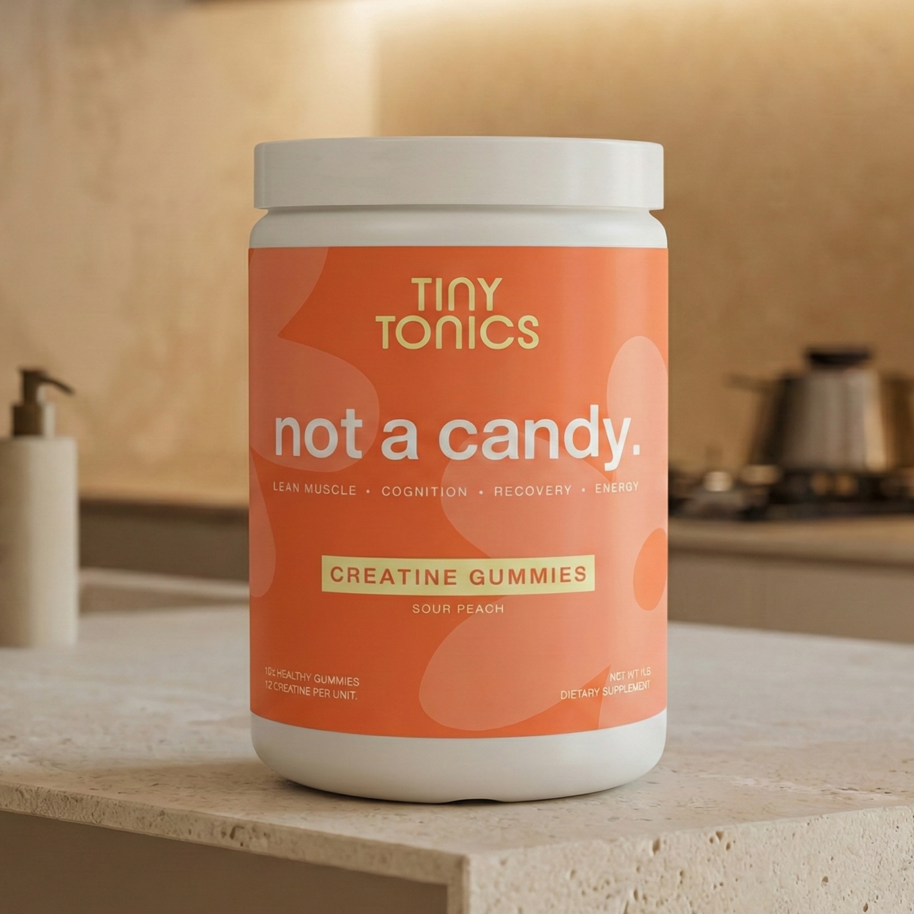 Sour Peach - TinyTonics® Creatine Gummies