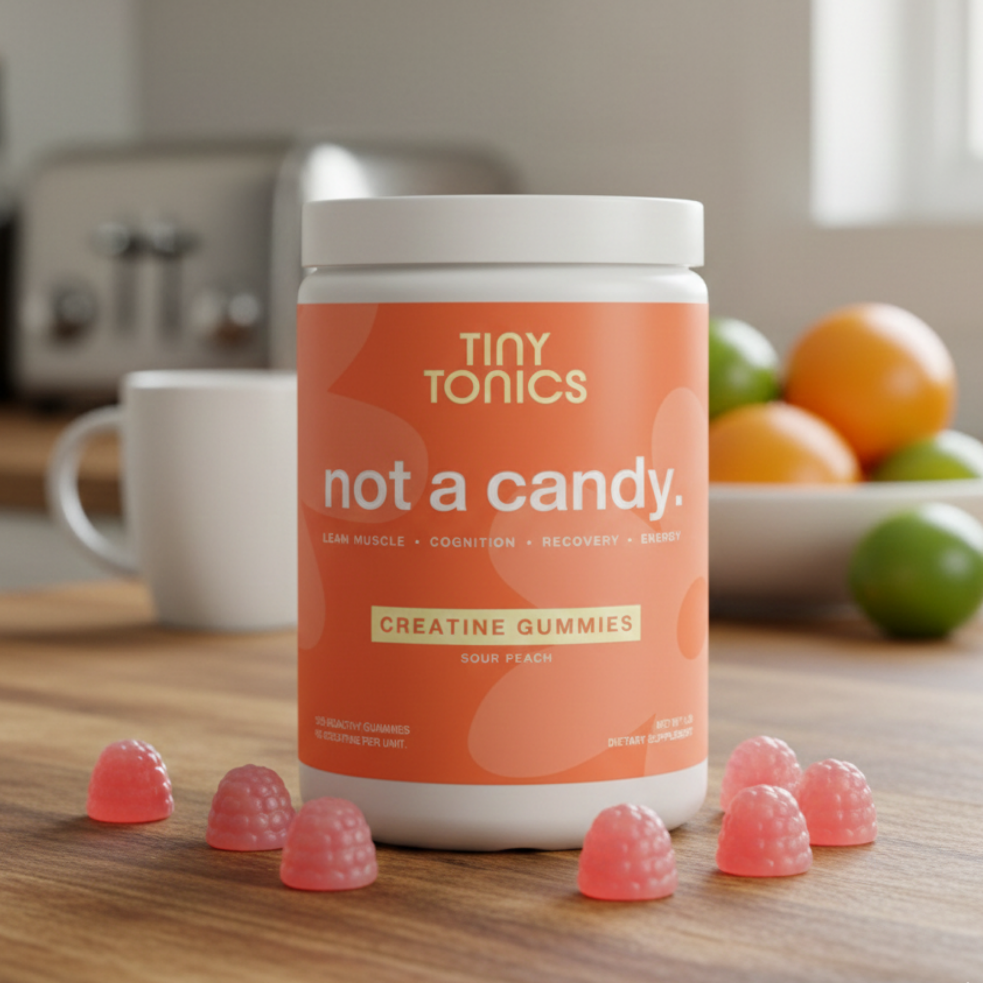 Sour Peach - TinyTonics® Creatine Gummies