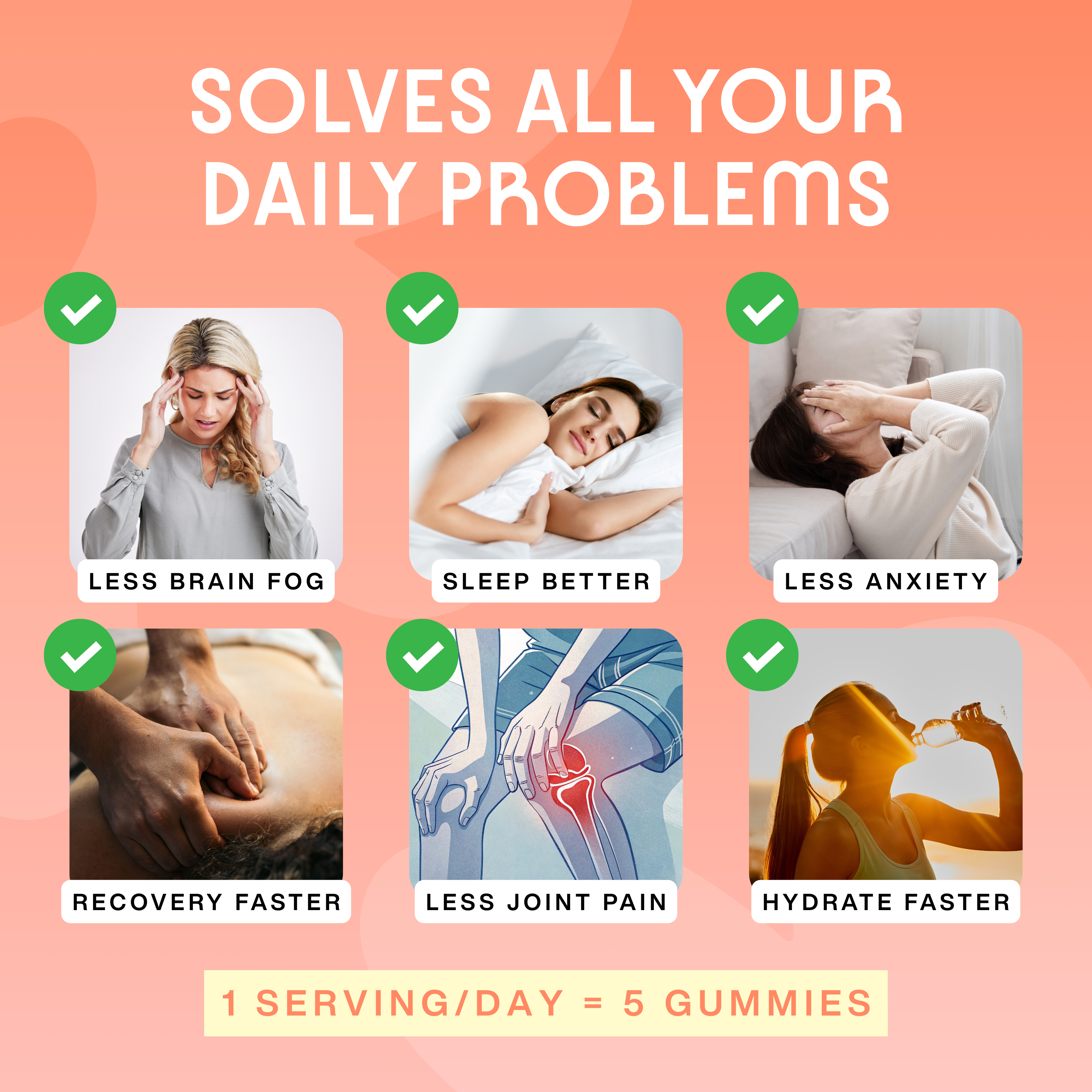 Sour Peach - TinyTonics® Creatine Gummies