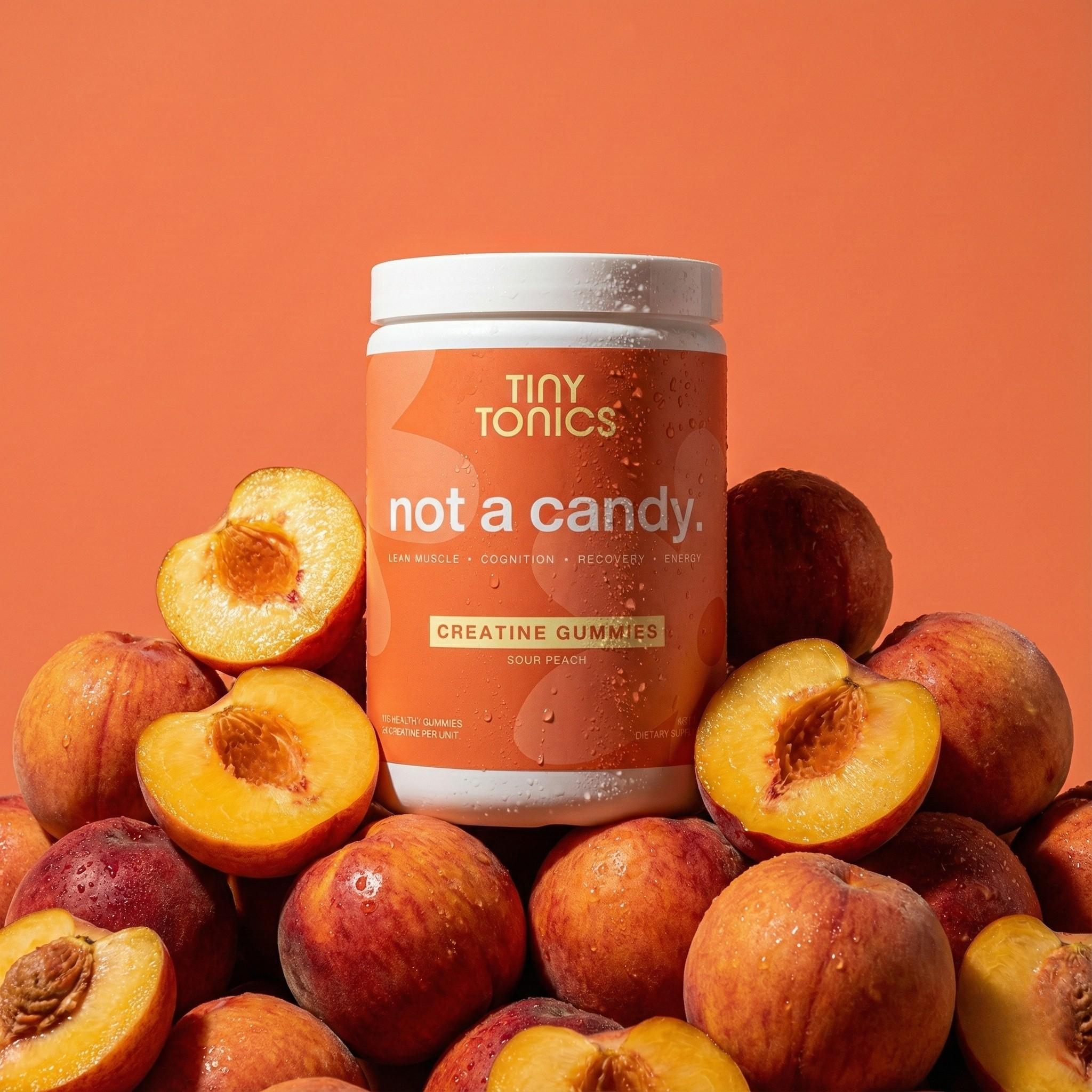 Sour Peach - TinyTonics® Creatine Gummies